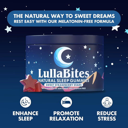 Sweet Strawberry Star Sleep Gummies - Natural Formula - 30 servings